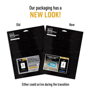 Avery White Asset Tag Labels, 3-3/4